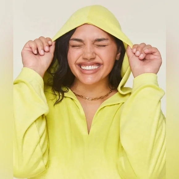 Andie Bioko Terry Dress Coverup Honeysuckle Yellow Neon Large NWT - Picture 3 of 7